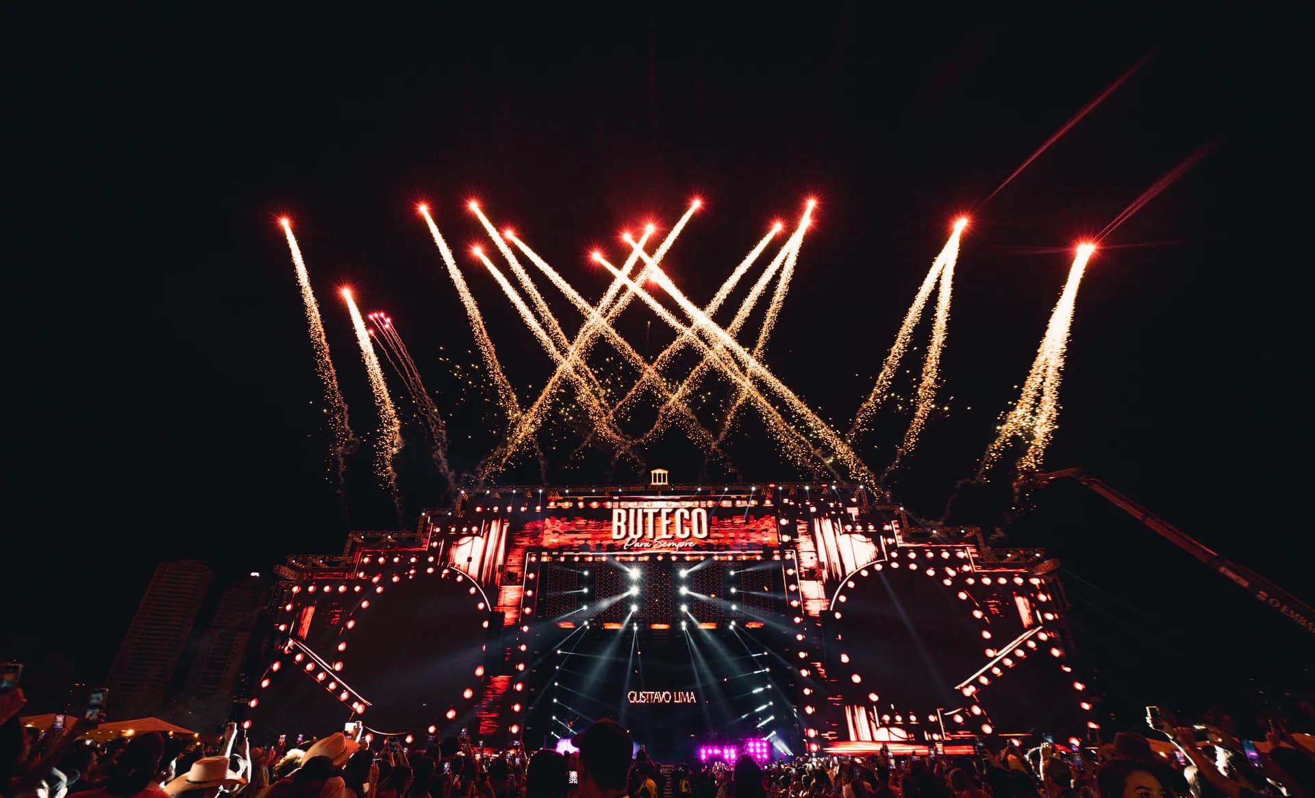 Estrutura do palco do Buteco em Goiânia